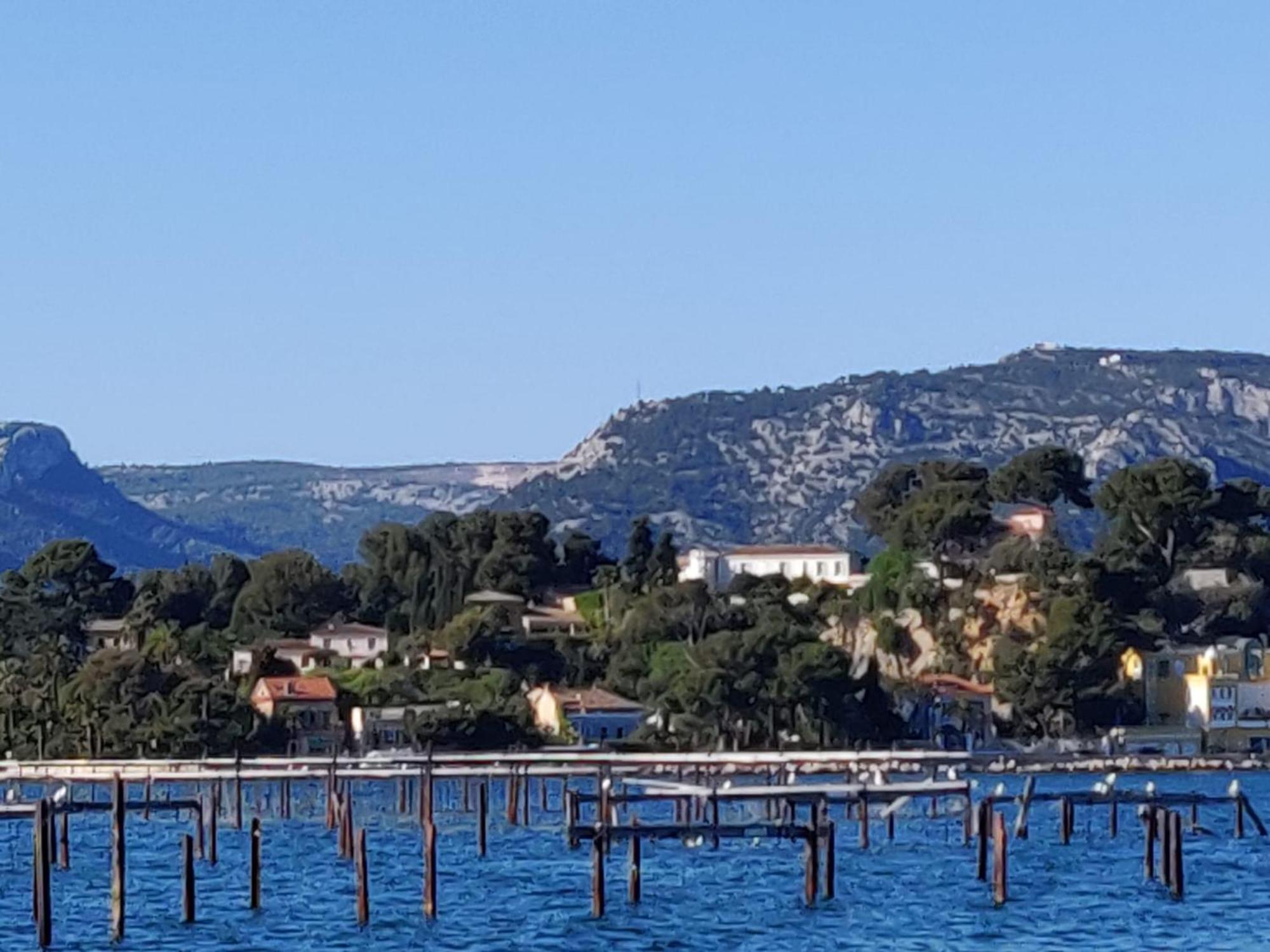 Villa-Chateau Les Terrasses - Tamaris, Plage Des Sablettes, Mer Au Bas De La Propriete La Seyne-sur-Mer Exteriér fotografie